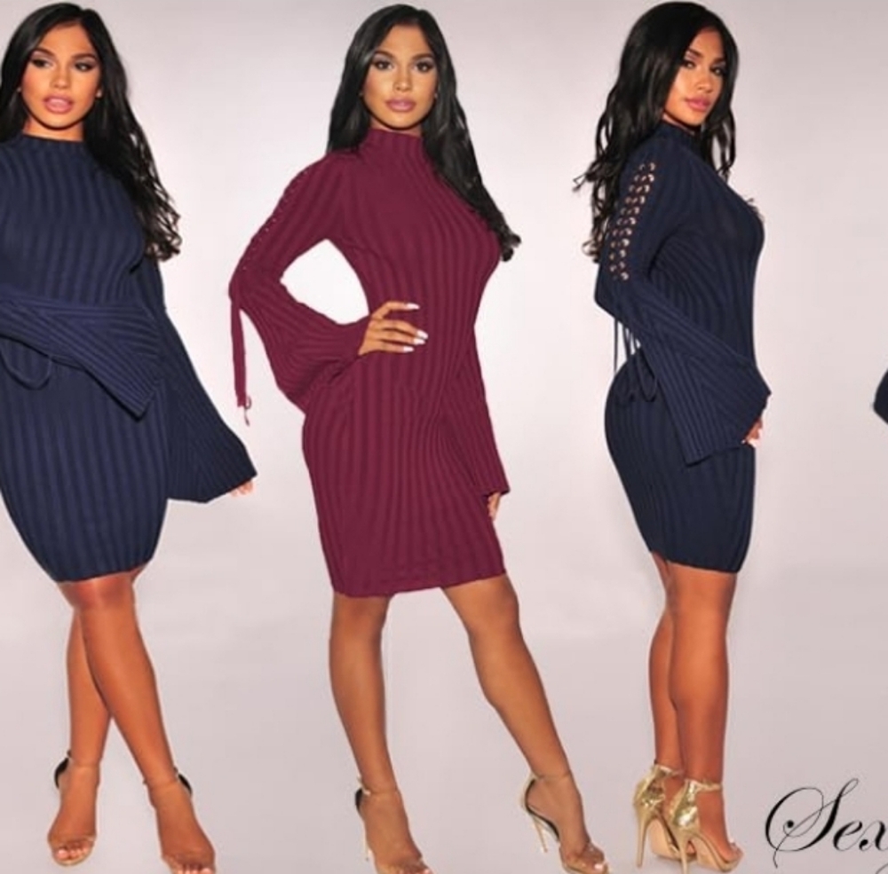 Gray Sweater Dress